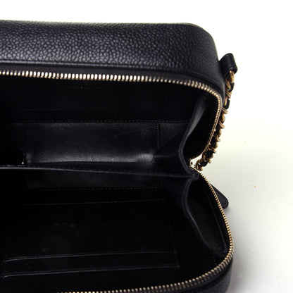 Chanel Caviar Quilted CC Filigree Vanity Clutch With Chain Black 5 of 11