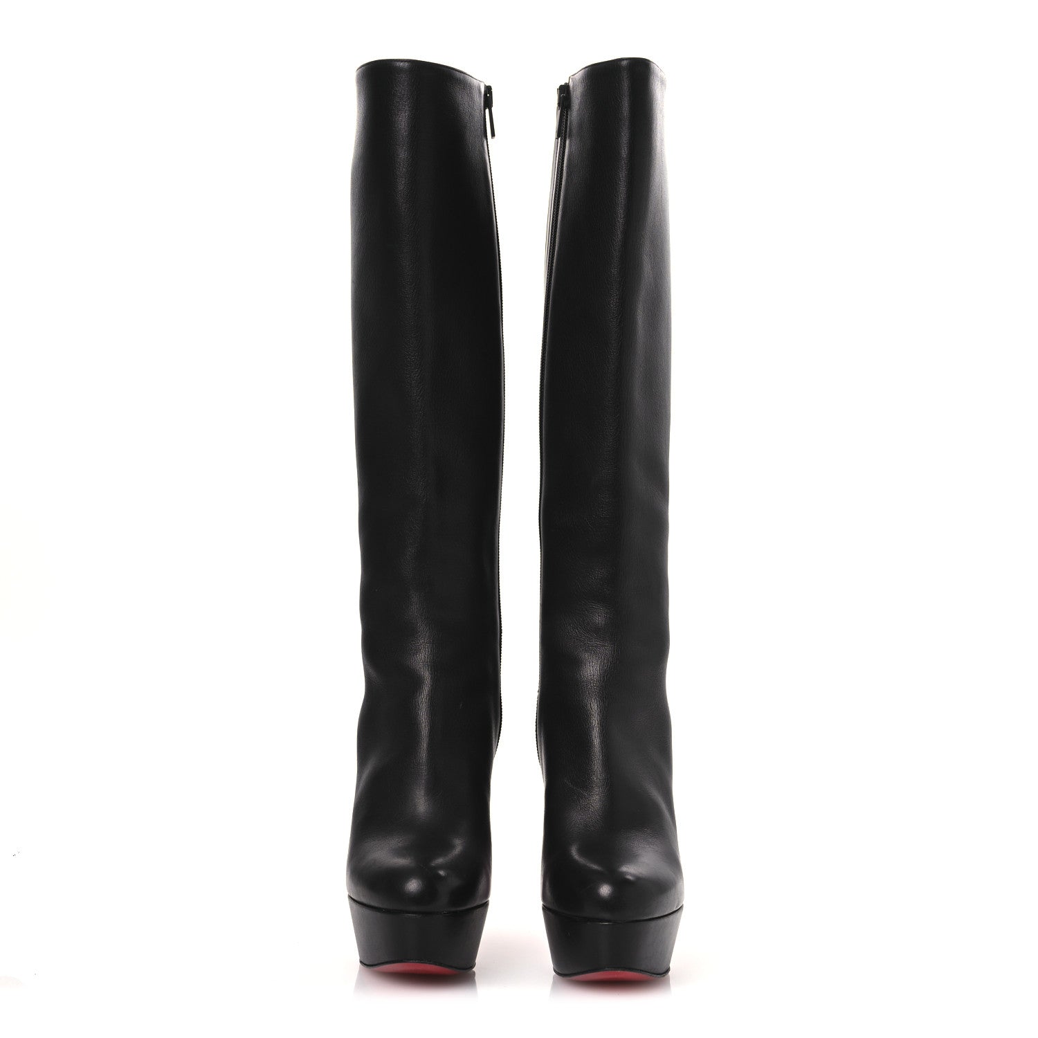 Christian Louboutin Calfskin Bibi Botta 120 Knee High Boots 36 Black 3 of 16