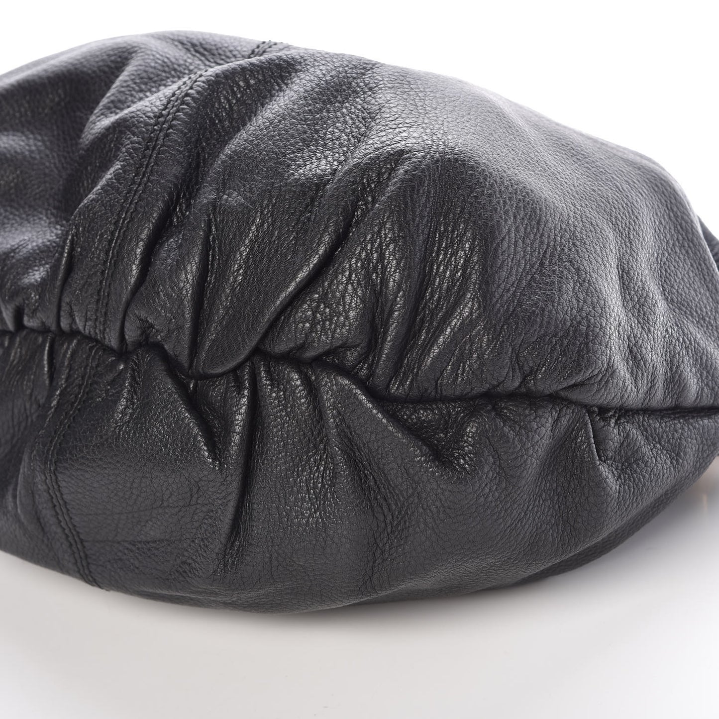 Pebbled Calfskin Medium Jungle Hobo Black