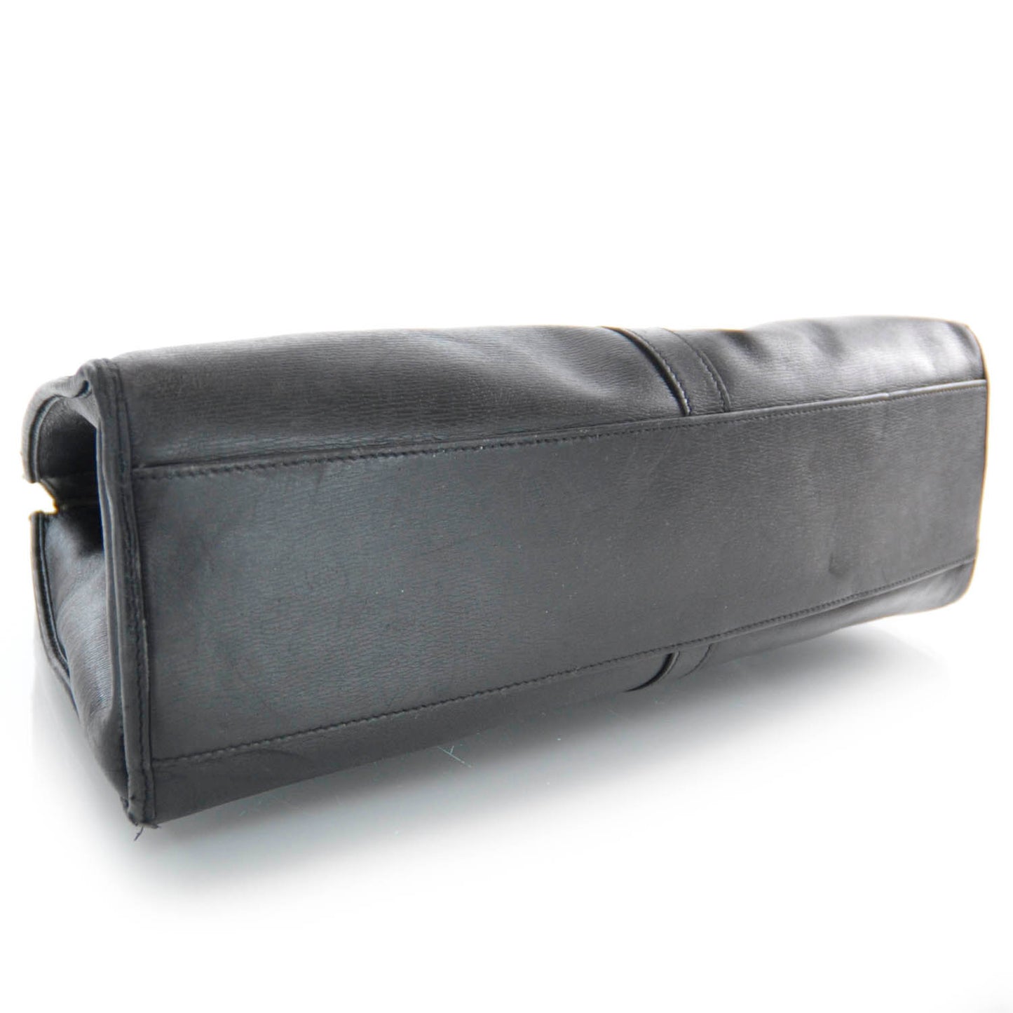 Leather Medium Bardot Black
