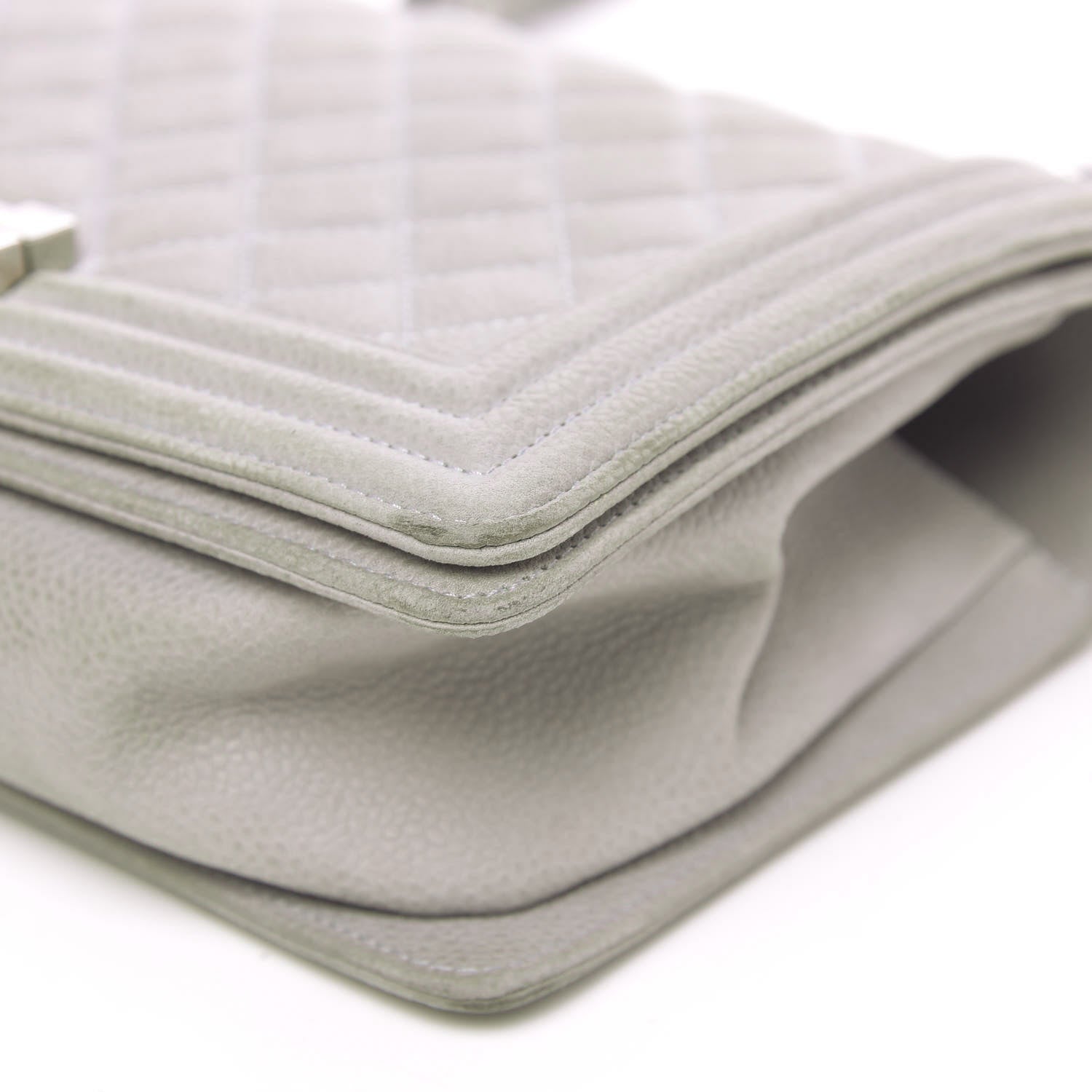 Chanel Iridescent Caviar Quilted Medium Boy Flap Grey 18 of 18