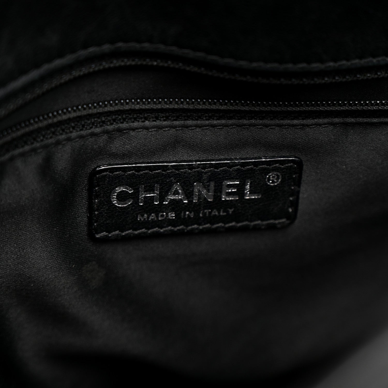 Chanel Lambskin Quilted Easy Carry Shopping Tote Black 10 of 17