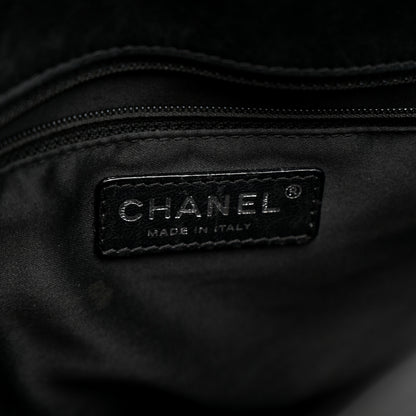 Chanel Lambskin Quilted Easy Carry Shopping Tote Black 10 of 17