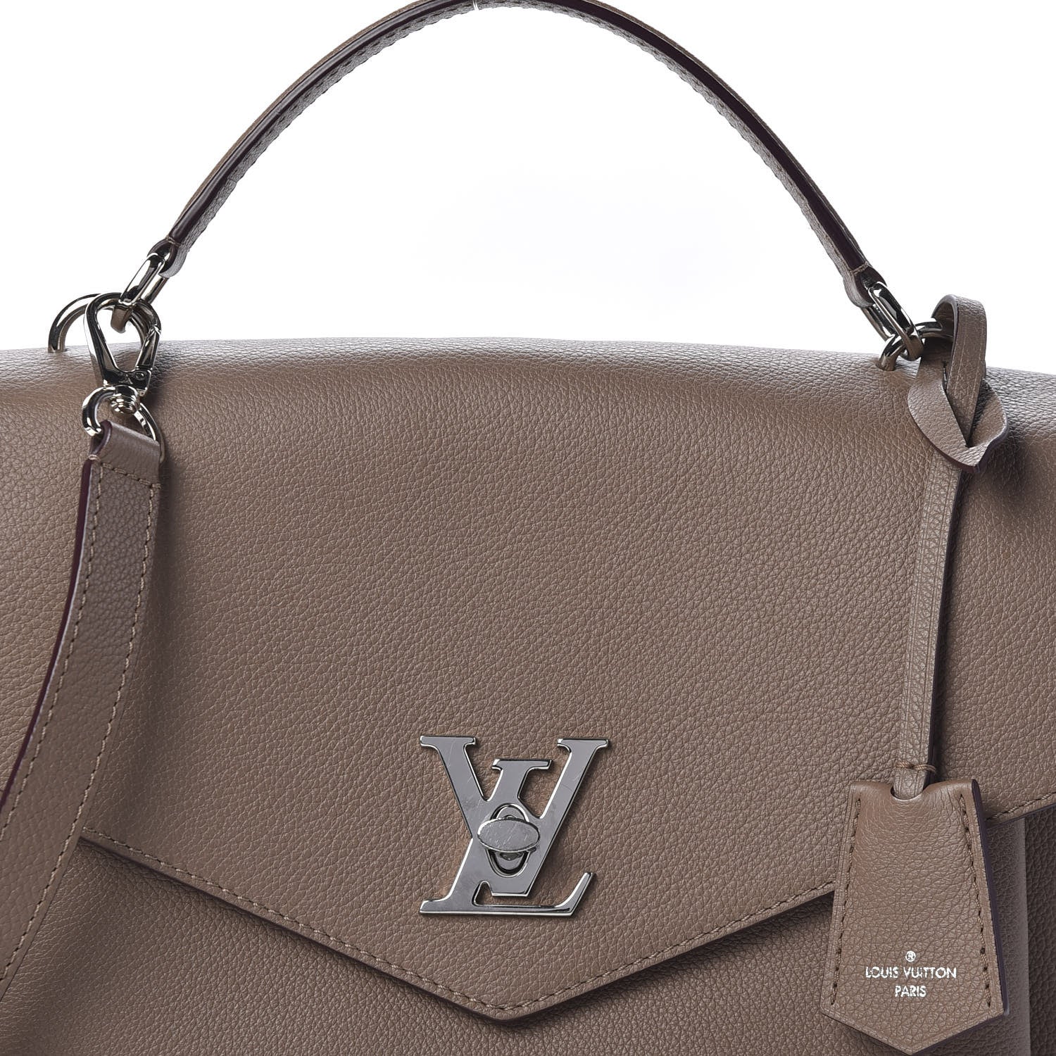 Louis Vuitton Soft Calfskin My Lockme Top Handle Taupe Glace 9 of 9