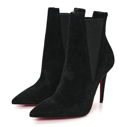 Christian Louboutin Suede Astribooty 100 Ankle Boots 37 Black 3 of 8