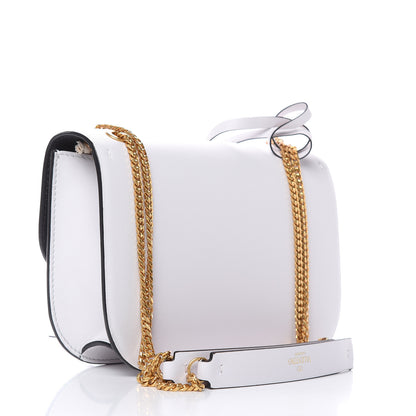 Valentino Garavani Smooth Calfskin Small VLock Shoulder Bag Bianco Ottico Rouge Pur 3 of 8