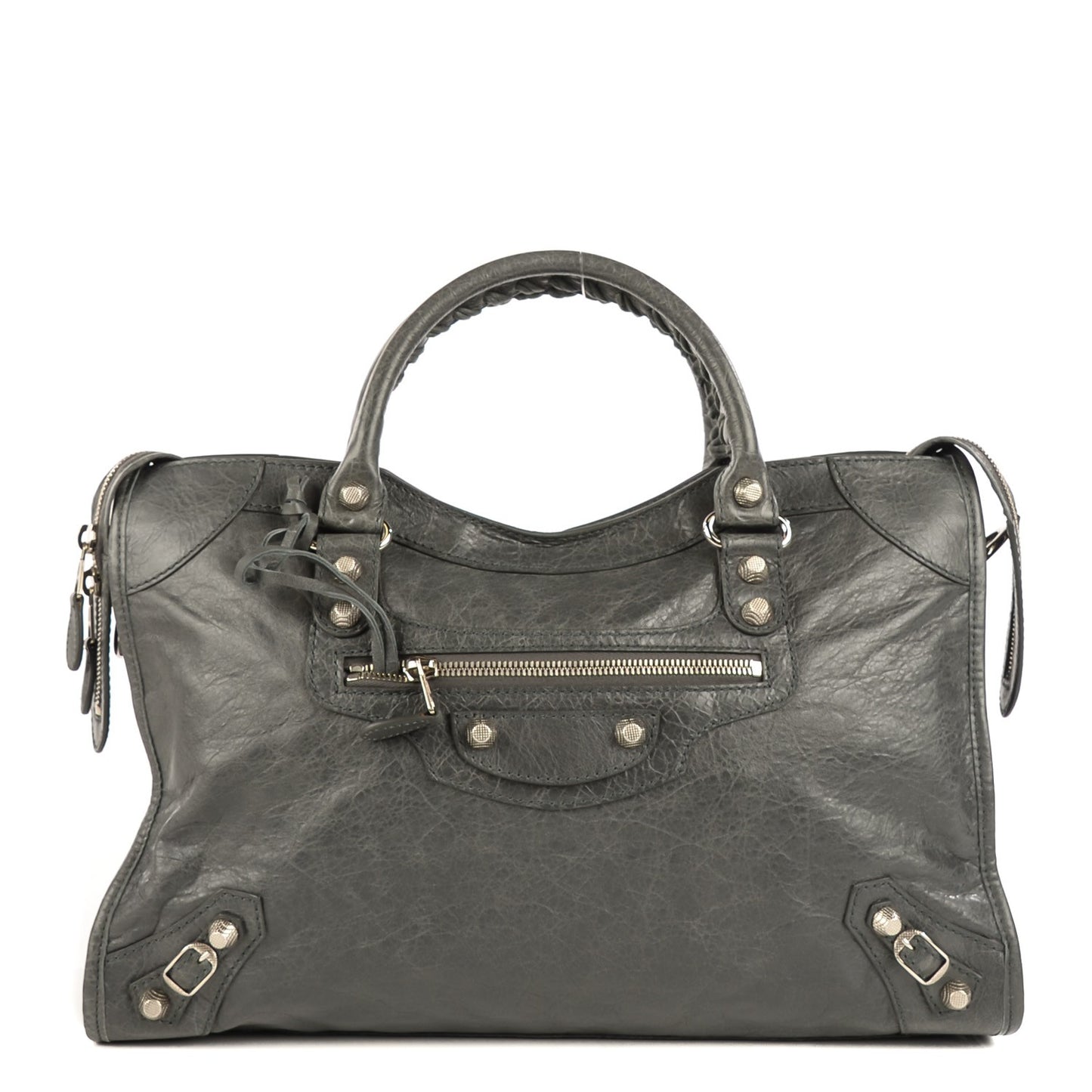 Agneau Giant 12 Silver Hardware City Gris Tarmac