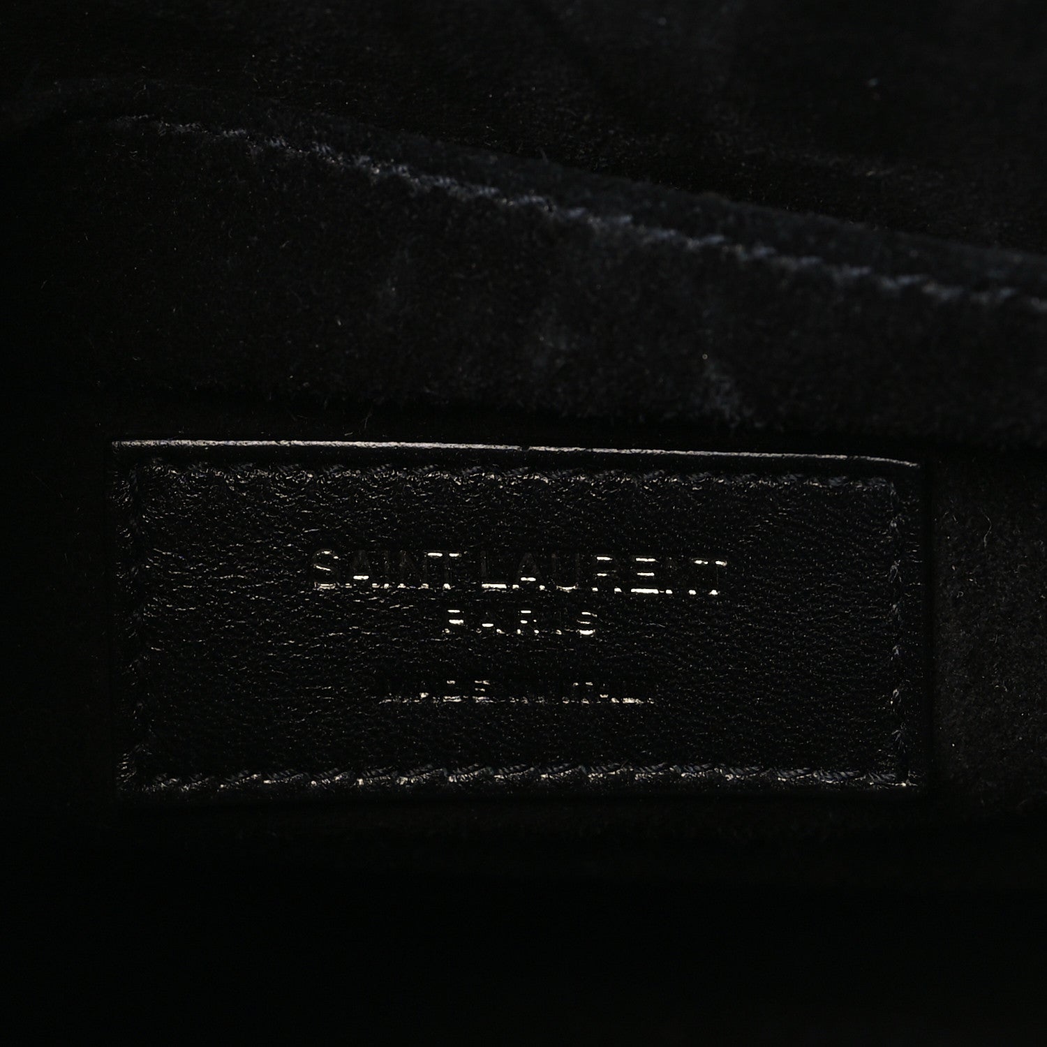 Saint Laurent Calfskin Crocodile Embossed Baby Sac De Jour Black 6 of 9