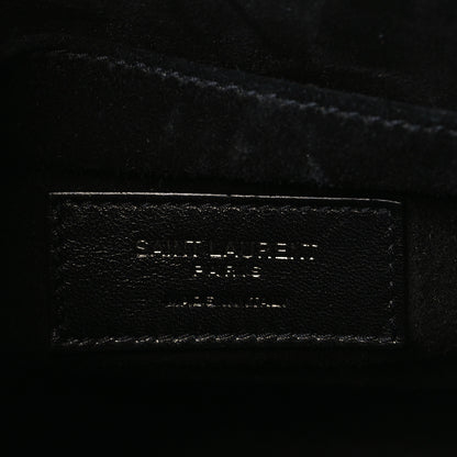 Saint Laurent Calfskin Crocodile Embossed Baby Sac De Jour Black 6 of 9