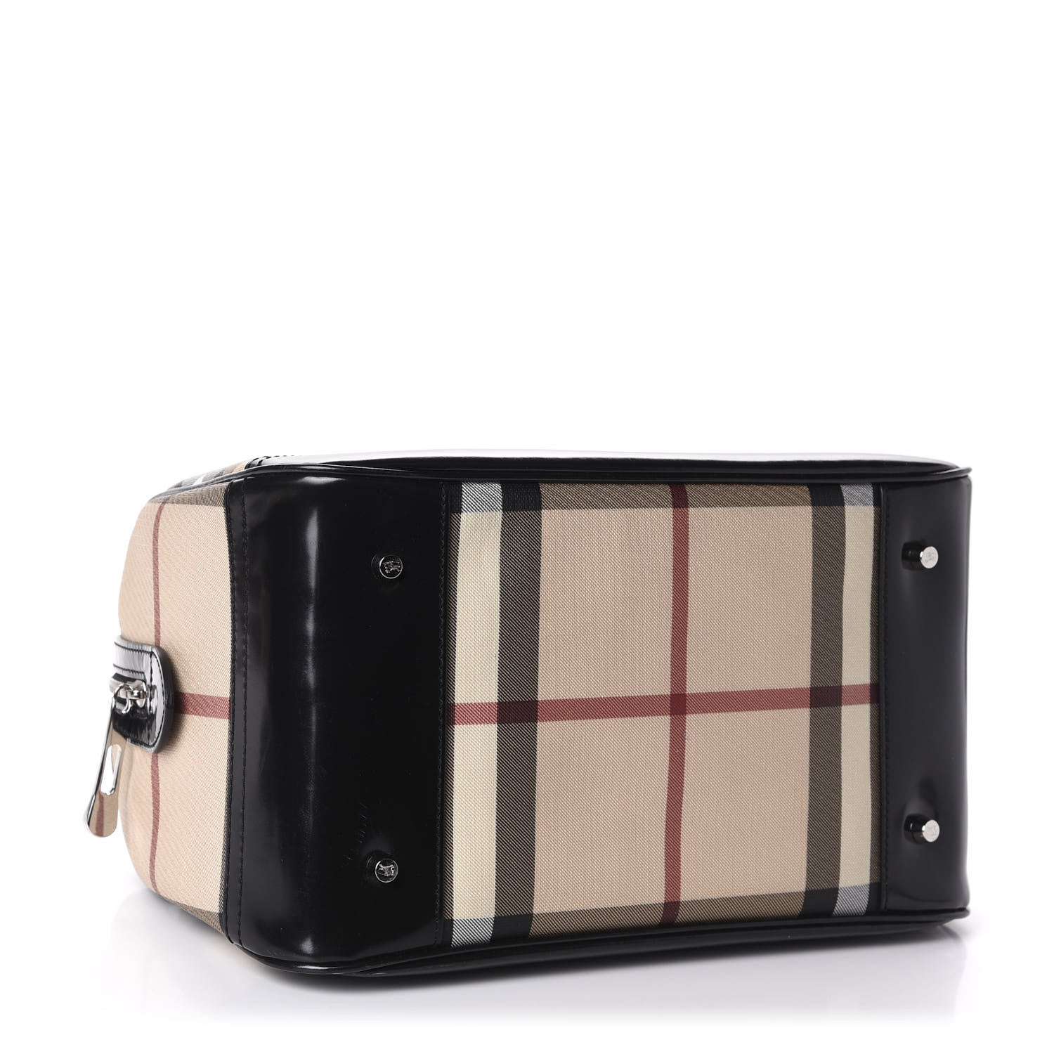 Burberry Nova Check Bowling Bag Black 3 of 11
