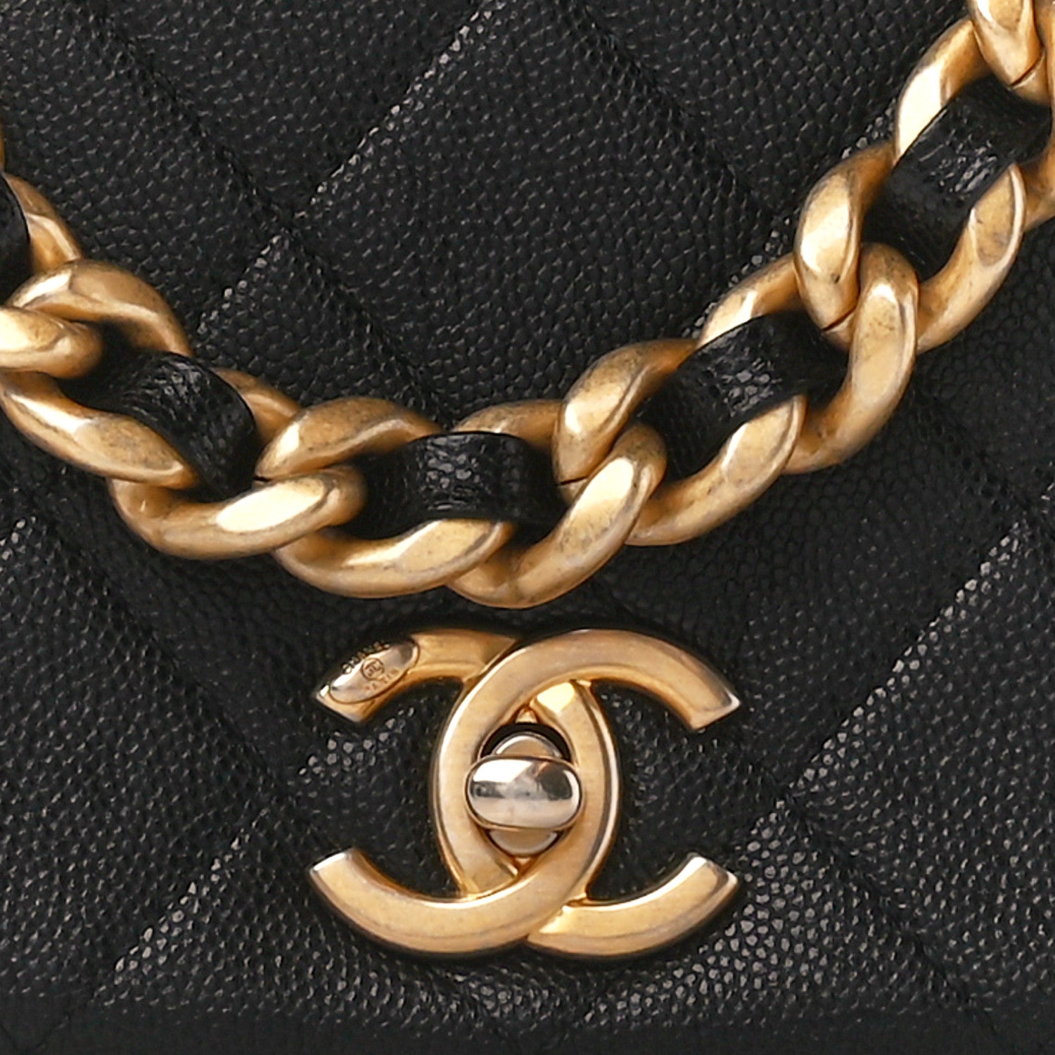 Chanel Caviar Quilted Small Fashion Therapy Flap Bag Black 9 of 11
