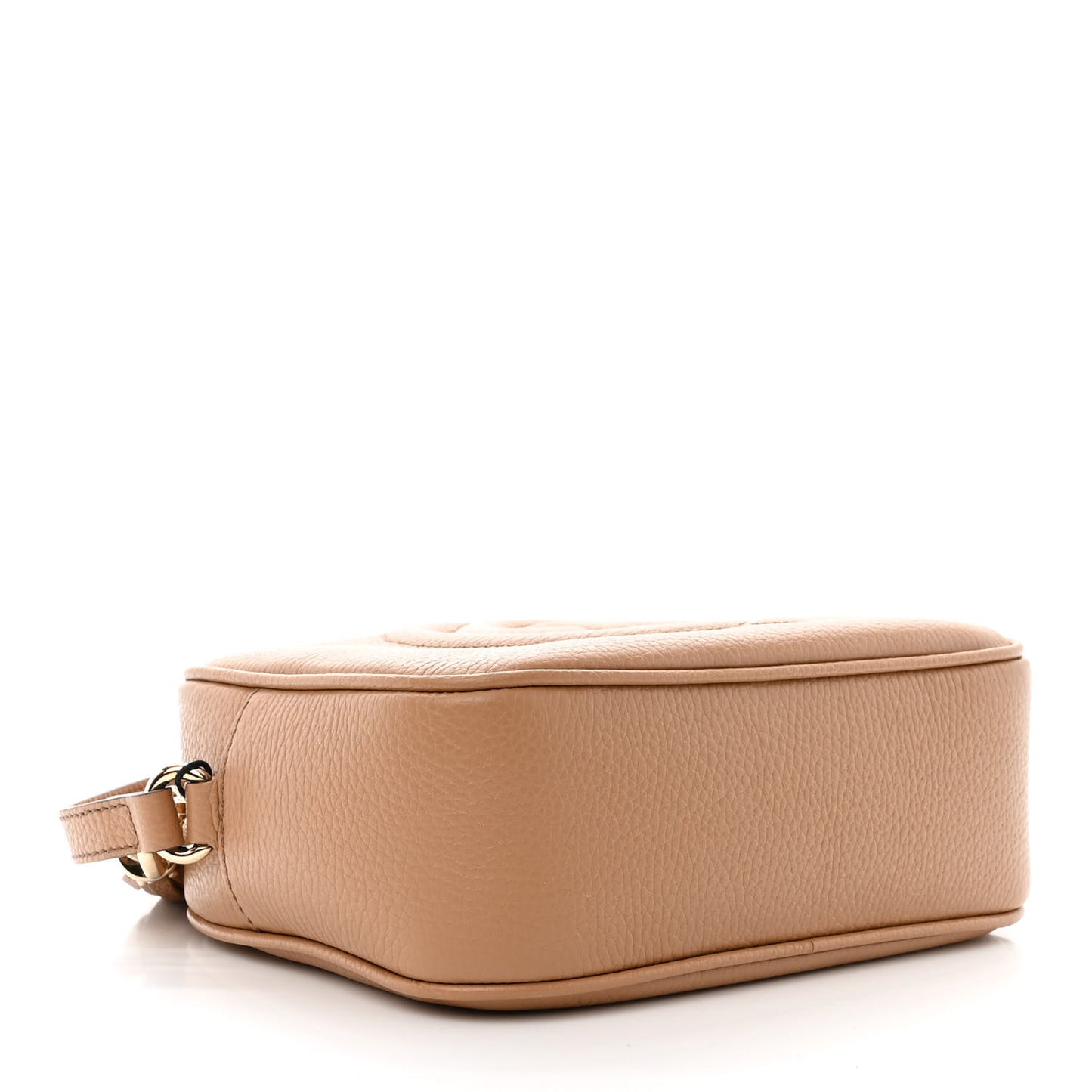 Pebbled Calfskin Small Soho Disco Bag Camelia