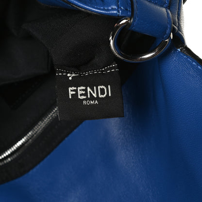 Fendi Nappa FF 1974 Embossed Belt Baguette Bag Blue Neon 8 of 18