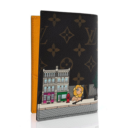 Louis Vuitton Monogram 2022 Christmas Animation New York Soho Passport Cover Yellow 3 of 8