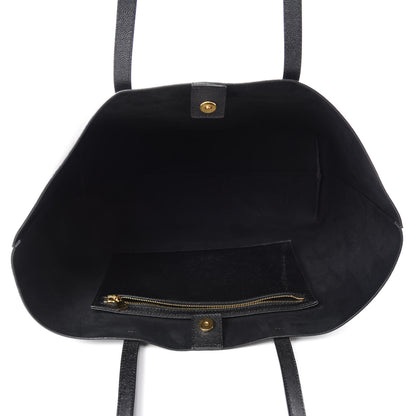 Tom Ford Grained Calfskin Small T Tote Black 5 of 10