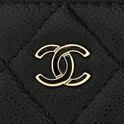Chanel Caviar Quilted Top Handle Slim Vanity With Chain Black 11 of 12