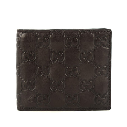 Gucci Guccissima Avel Bi-Fold Wallet Chocolate 1 of 9