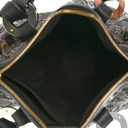 Louis Vuitton Monogram Sequins Eclipse Speedy 28 Black 5 of 9