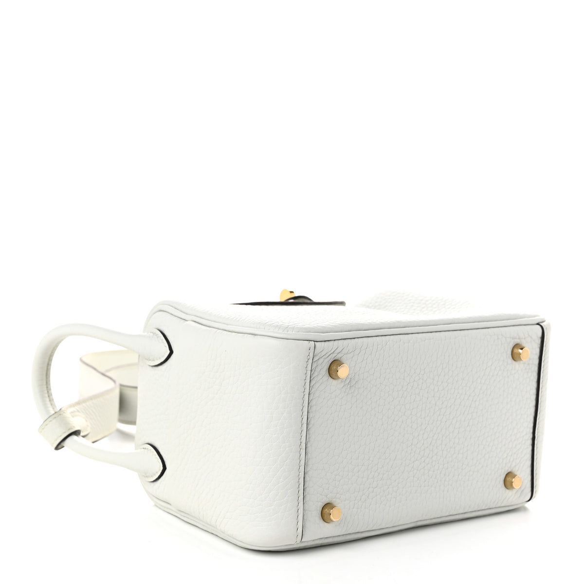 Taurillon Clemence Mini Lindy 20 Gris Platine