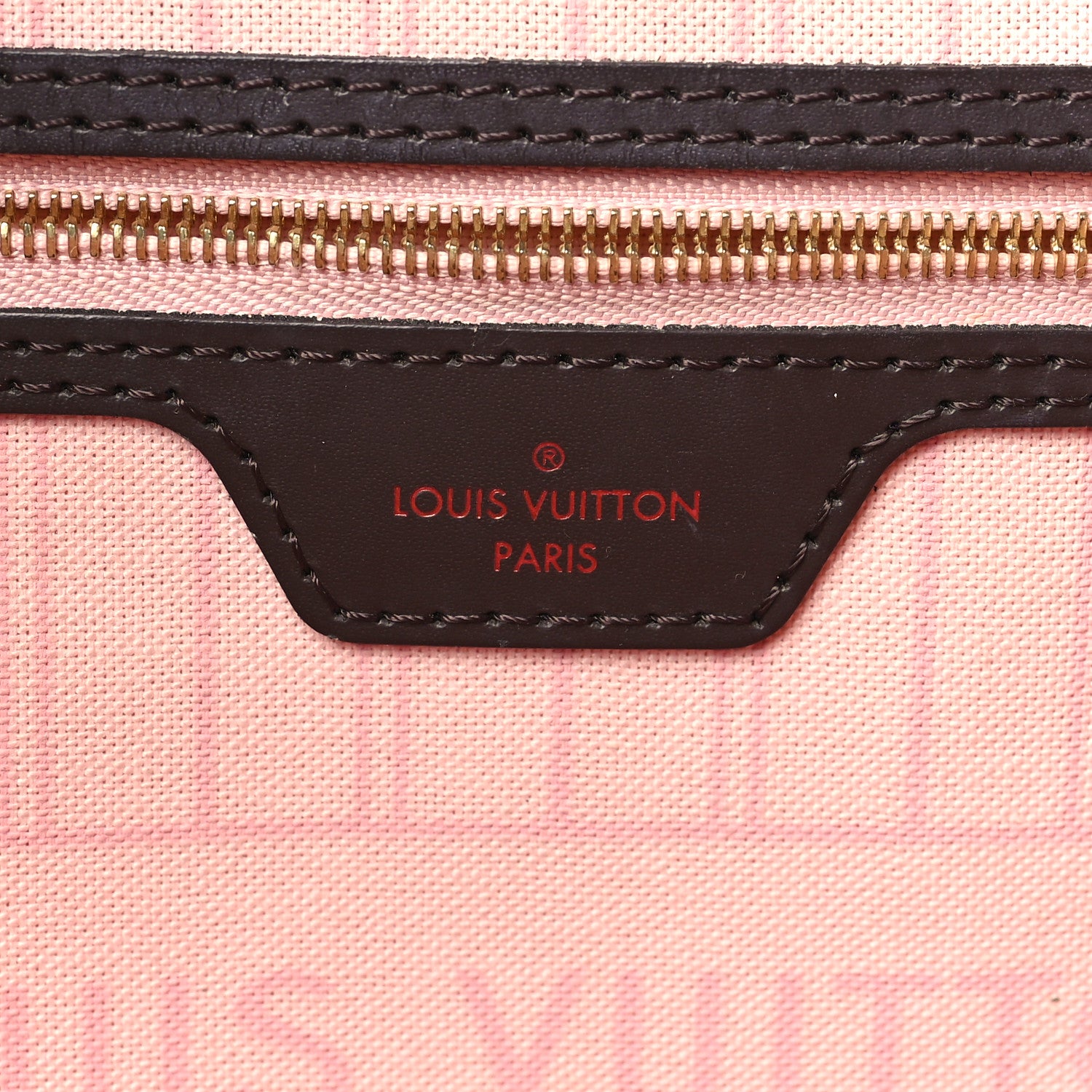 Louis Vuitton Damier Ebene Neo Neverfull MM Rose Ballerine 7 of 10