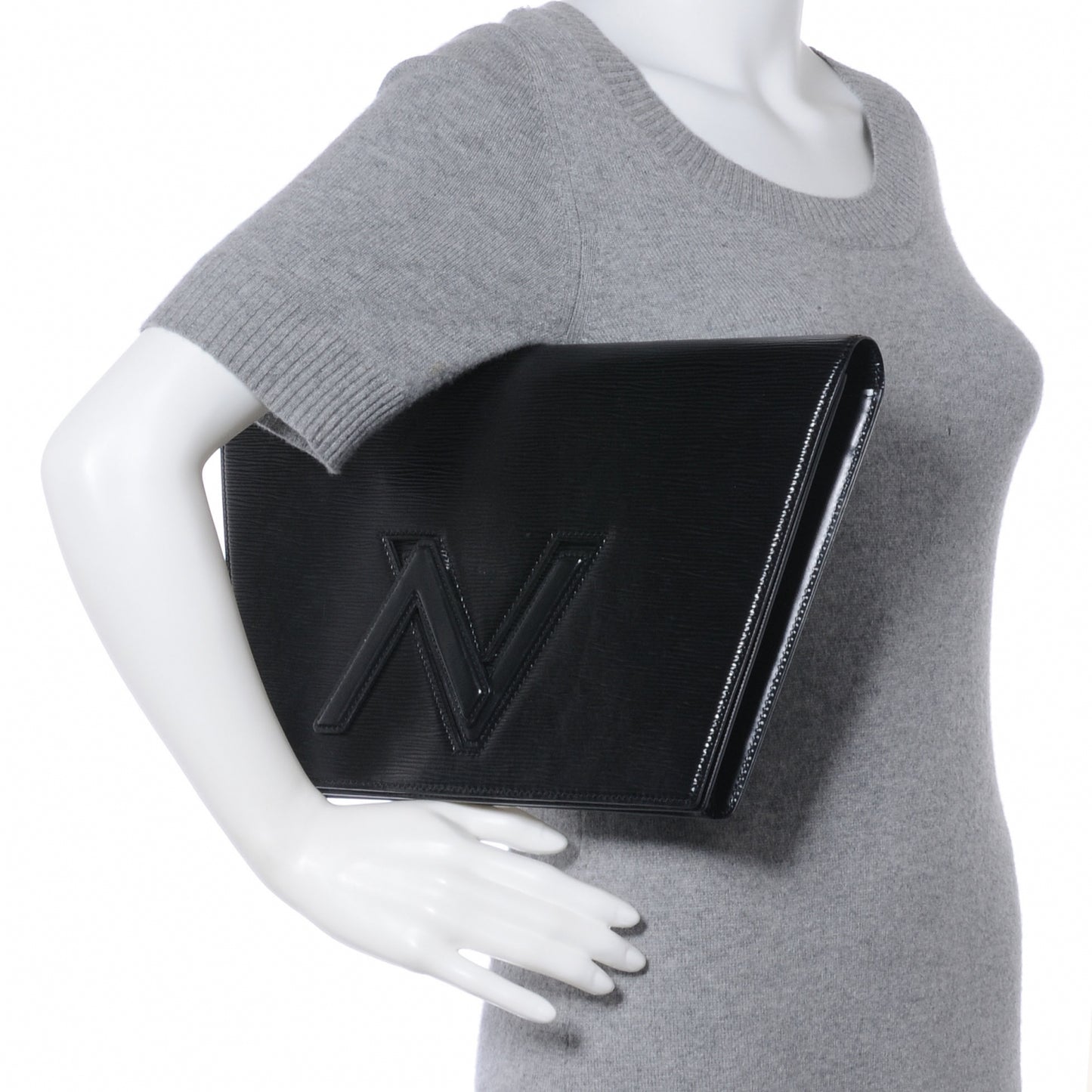 Epi Pochette Trapeze Clutch Black