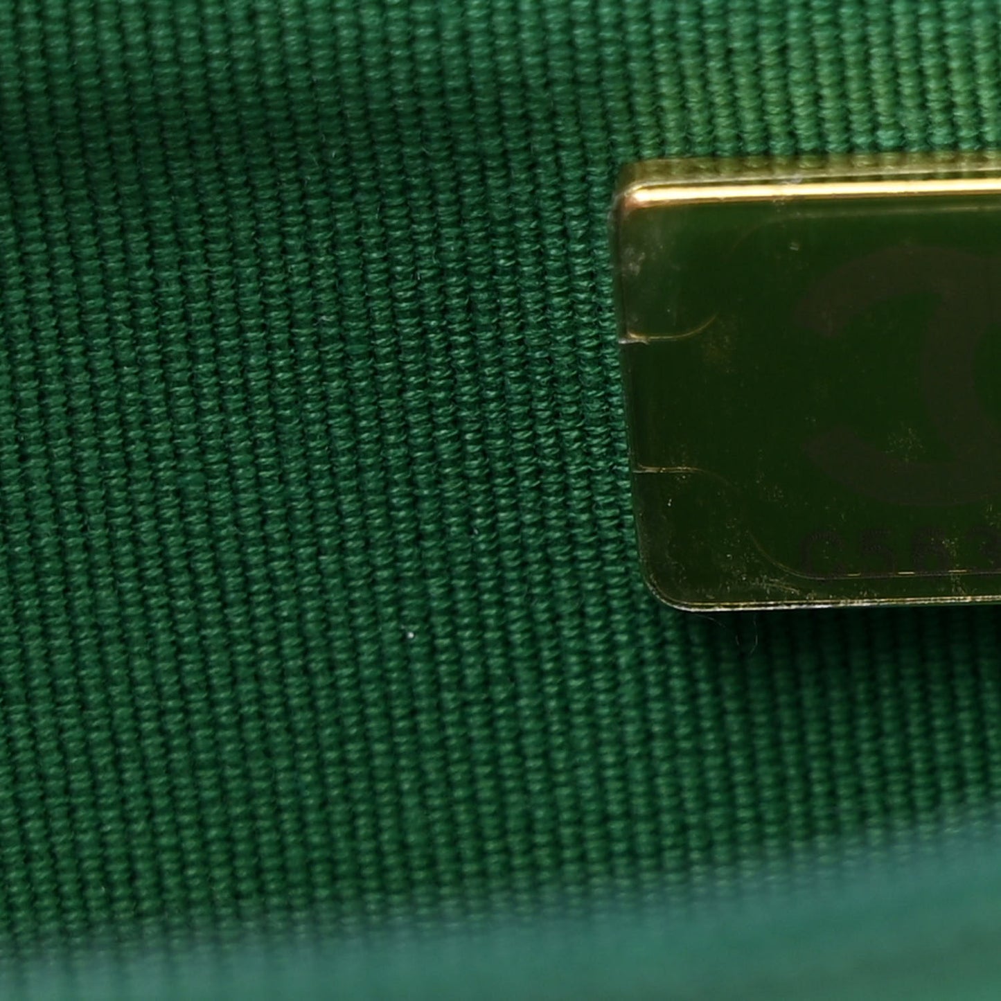 Lambskin Quilted Wallet On Chain WOC Green