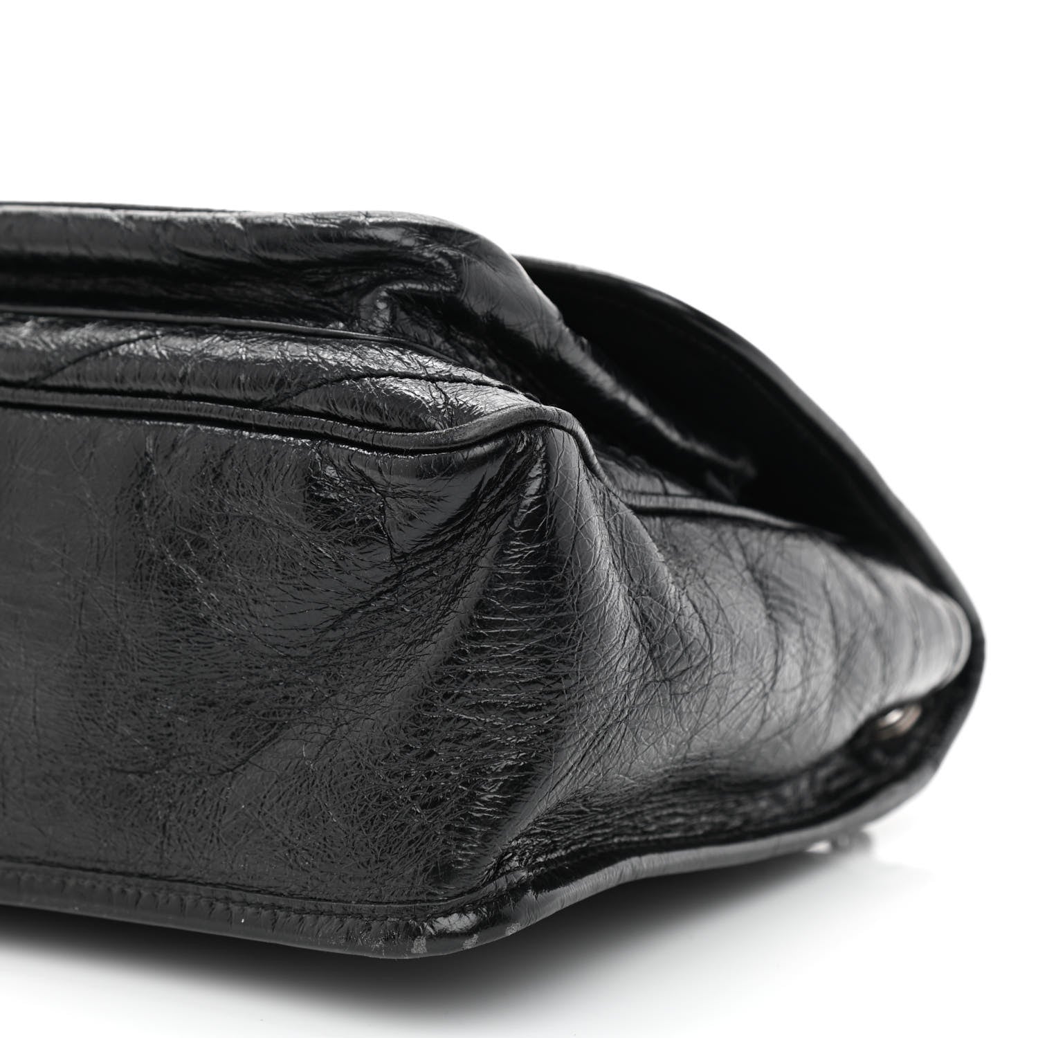 Saint Laurent Crinkled Calfskin Matelasse Monogram Medium Niki Chain Satchel Black 10 of 10