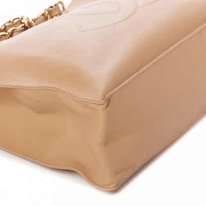 Chanel Lambskin CC Tote Beige 5 of 10