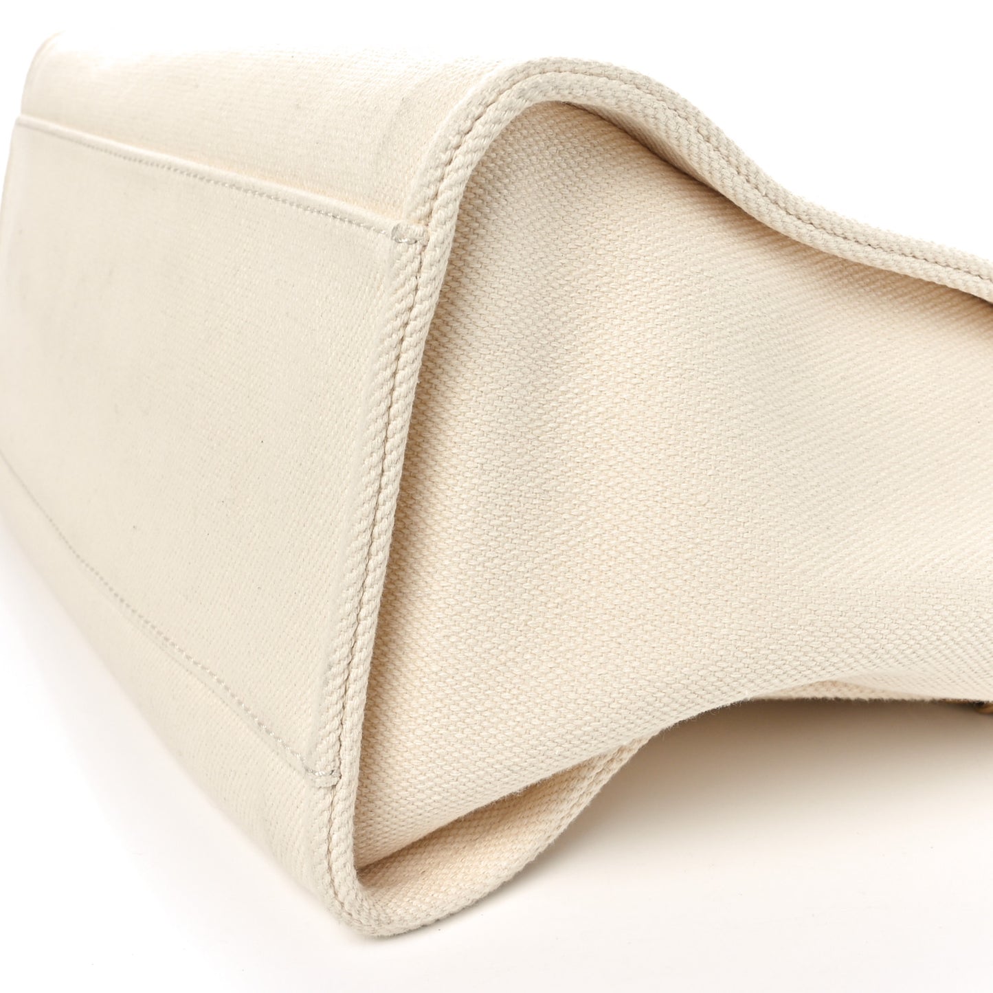 Canvas Pearl Large Deauville Tote Ecru Beige