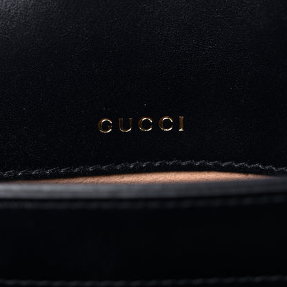 Gucci Calfskin Web Horsebit 1955 Shoulder Bag Blue 8 of 19