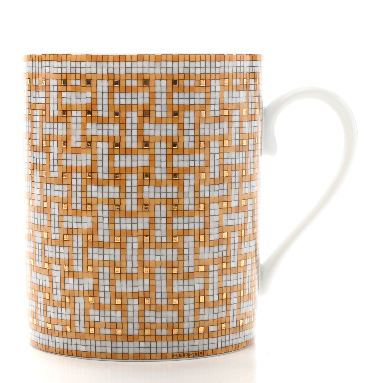 Hermes Porcelain Mosaique au 24 Mug Gold 3 of 7