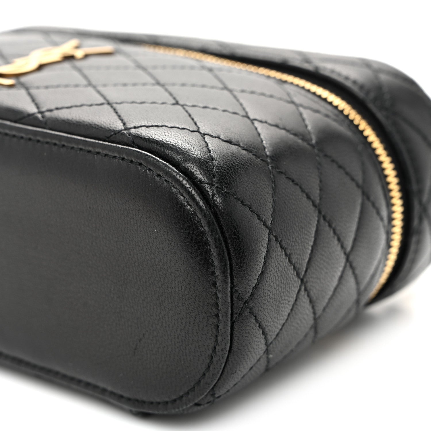 Saint Laurent Lambskin Quilted Mini Gaby Vanity Case Black 9 of 9