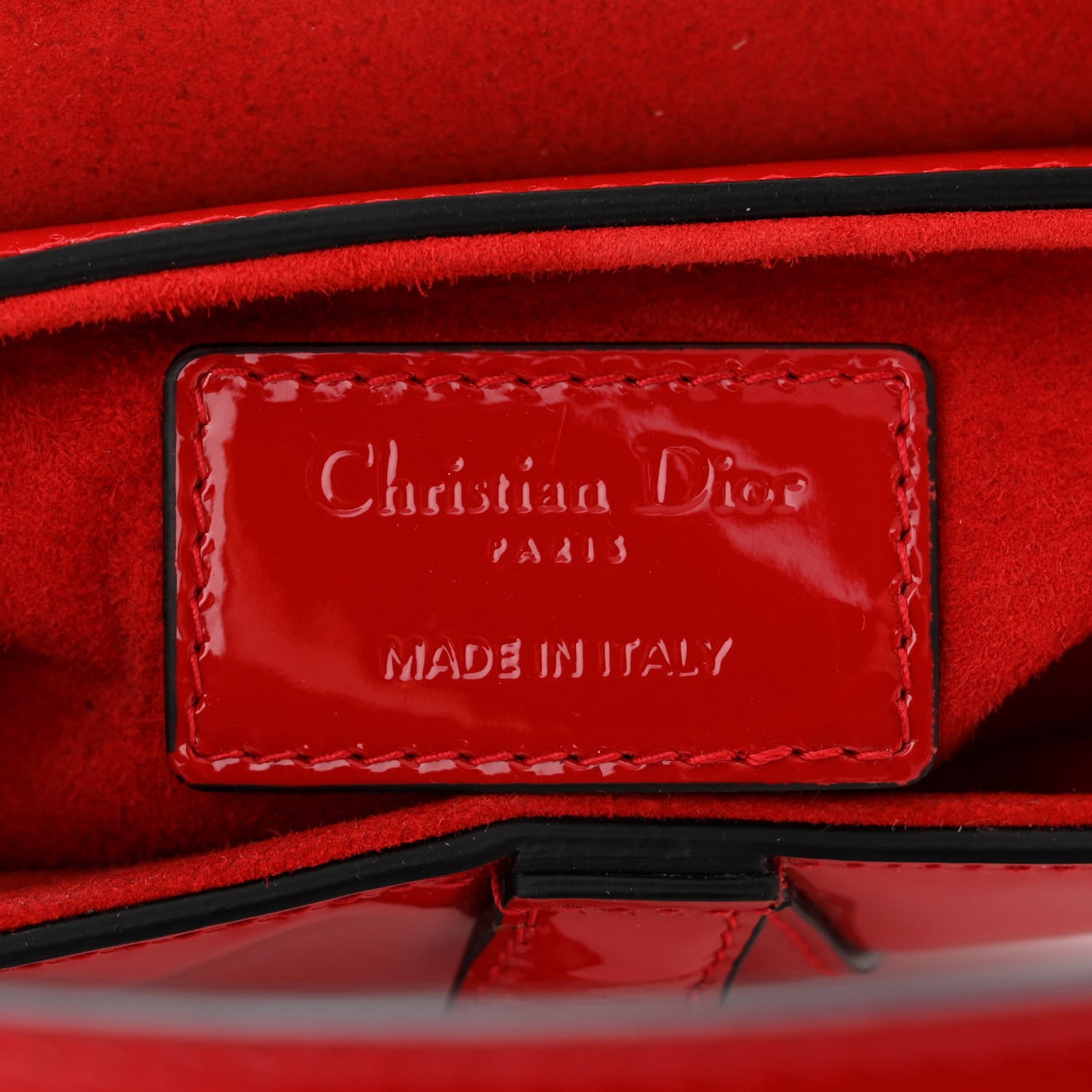 Patent Mini Saddle Bag Red