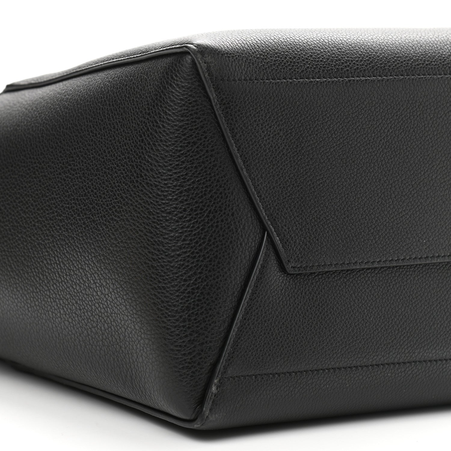 Celine Soft Grained Calfskin Sangle Bucket Bag Black 8 of 9