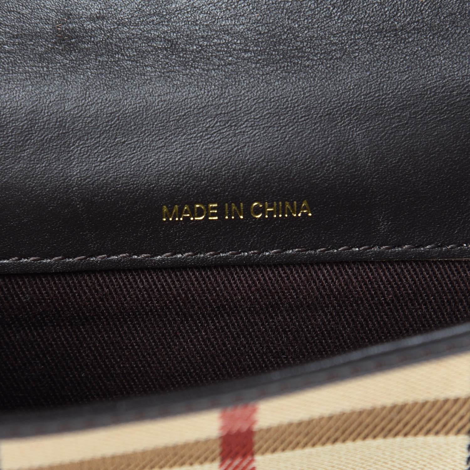 Burberry Haymarket Check Compact Wallet Chocolate 10 of 11