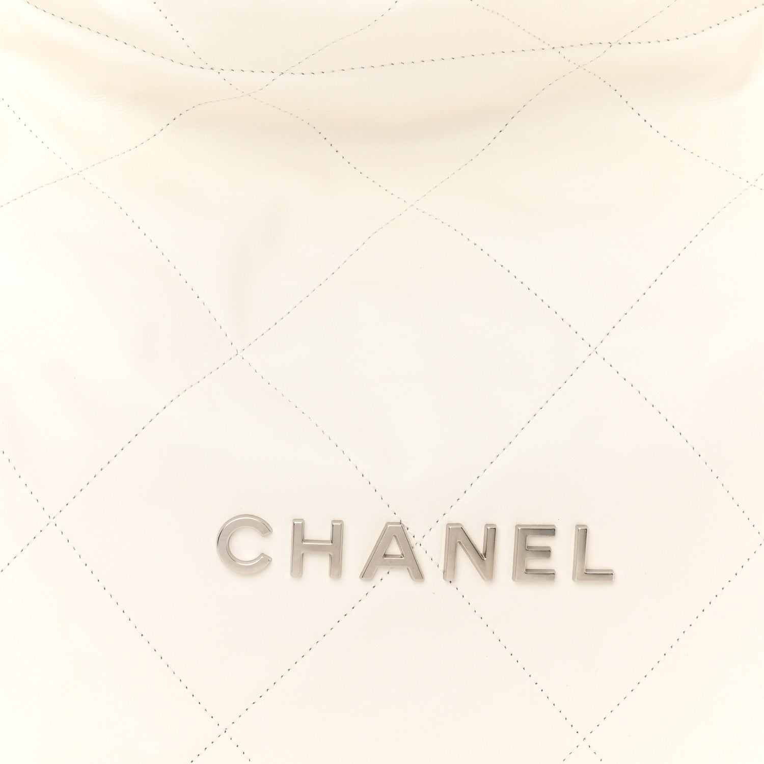 Chanel Shiny Calfskin Quilted Chanel 22 White 9 of 11