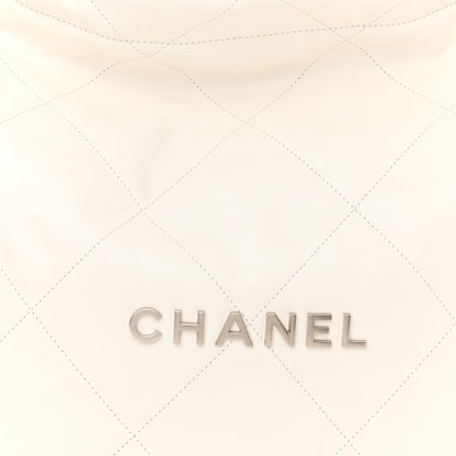Chanel Shiny Calfskin Quilted Chanel 22 White 9 of 11