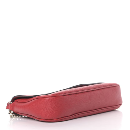 Gucci Pebbled Calfskin Medium Soho Flap Crossbody Vibrant Red 3 of 5