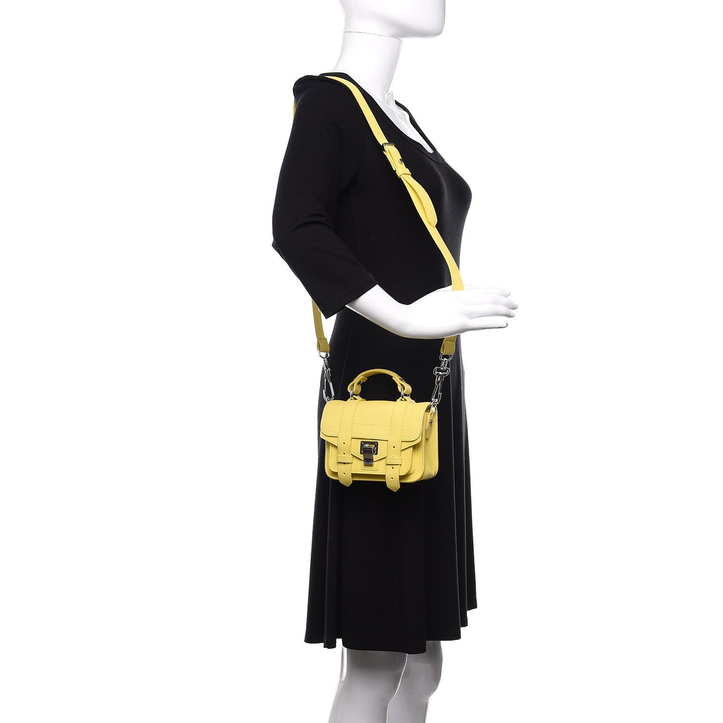Lambskin Micro PS1 Satchel Canary Yellow