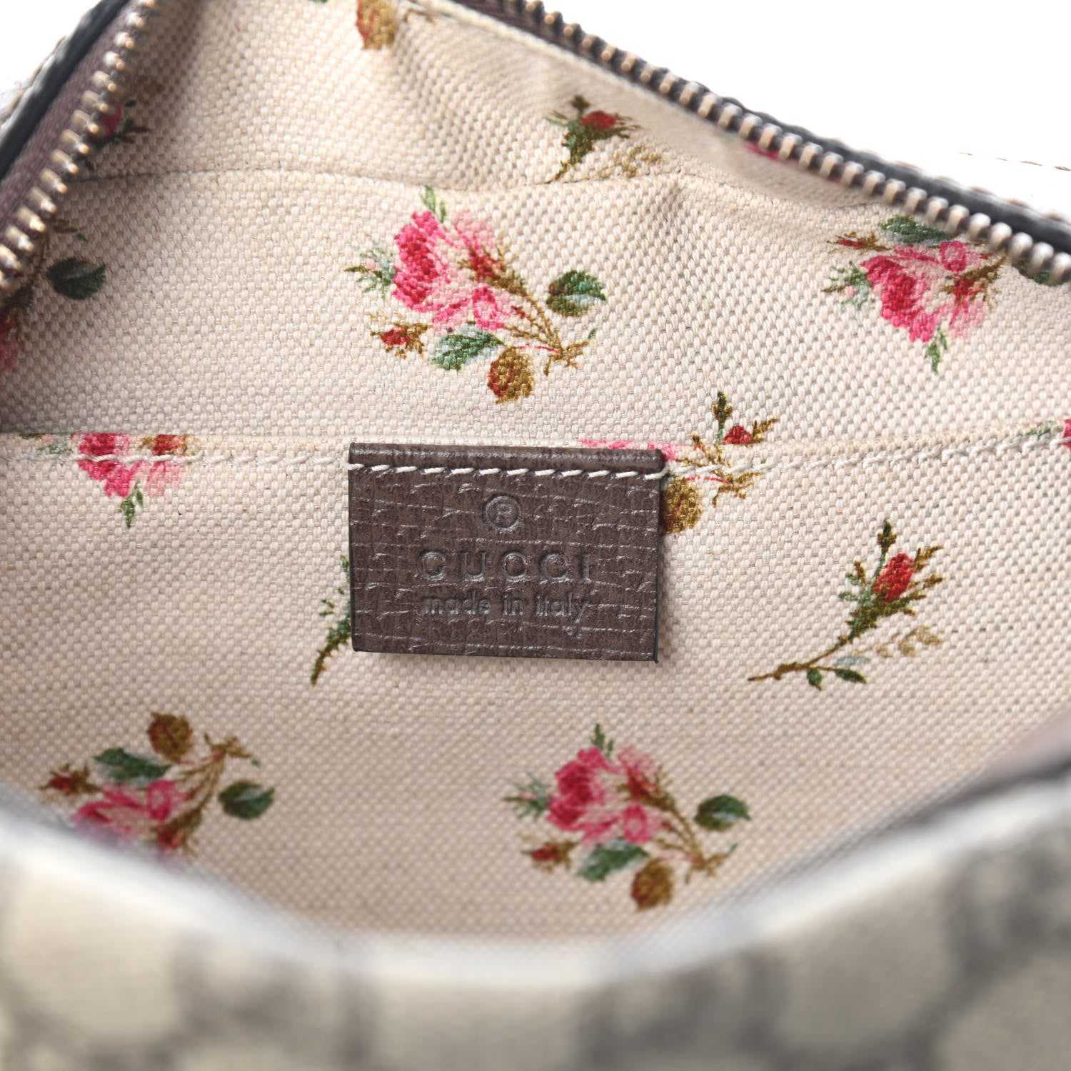 Gucci GG Supreme Monogram Web Neo Vintage Shoulder Bag Beige New Acero Crop 6 of 9