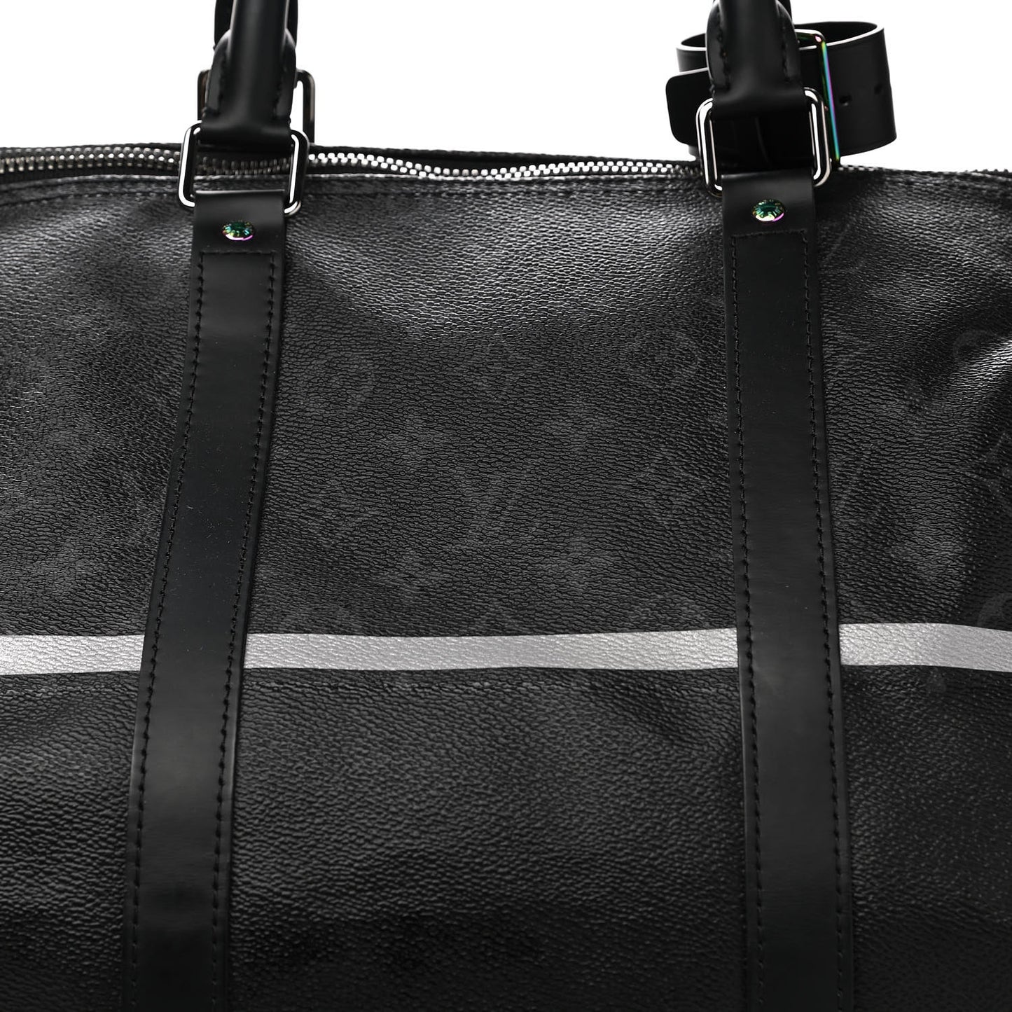 X FUJIWARA Monogram Eclipse Flash Fragment Keepall Bandouliere 55