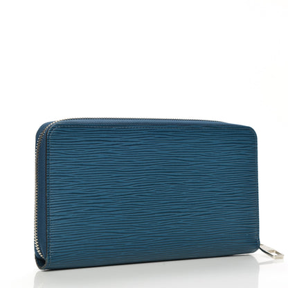 Louis Vuitton Epi Zippy Organizer Wallet Cyan 3 of 8