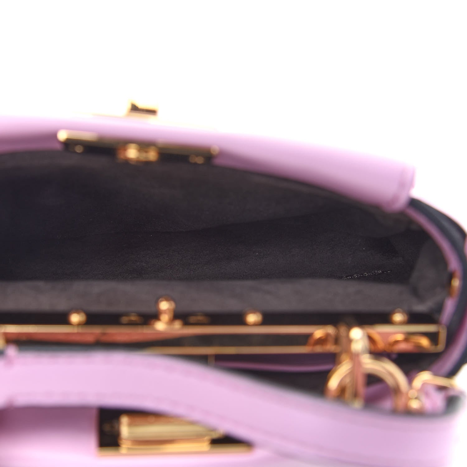 Fendi Shiny Nappa Micro Peekaboo Iconic Satchel Lavanda 5 of 9