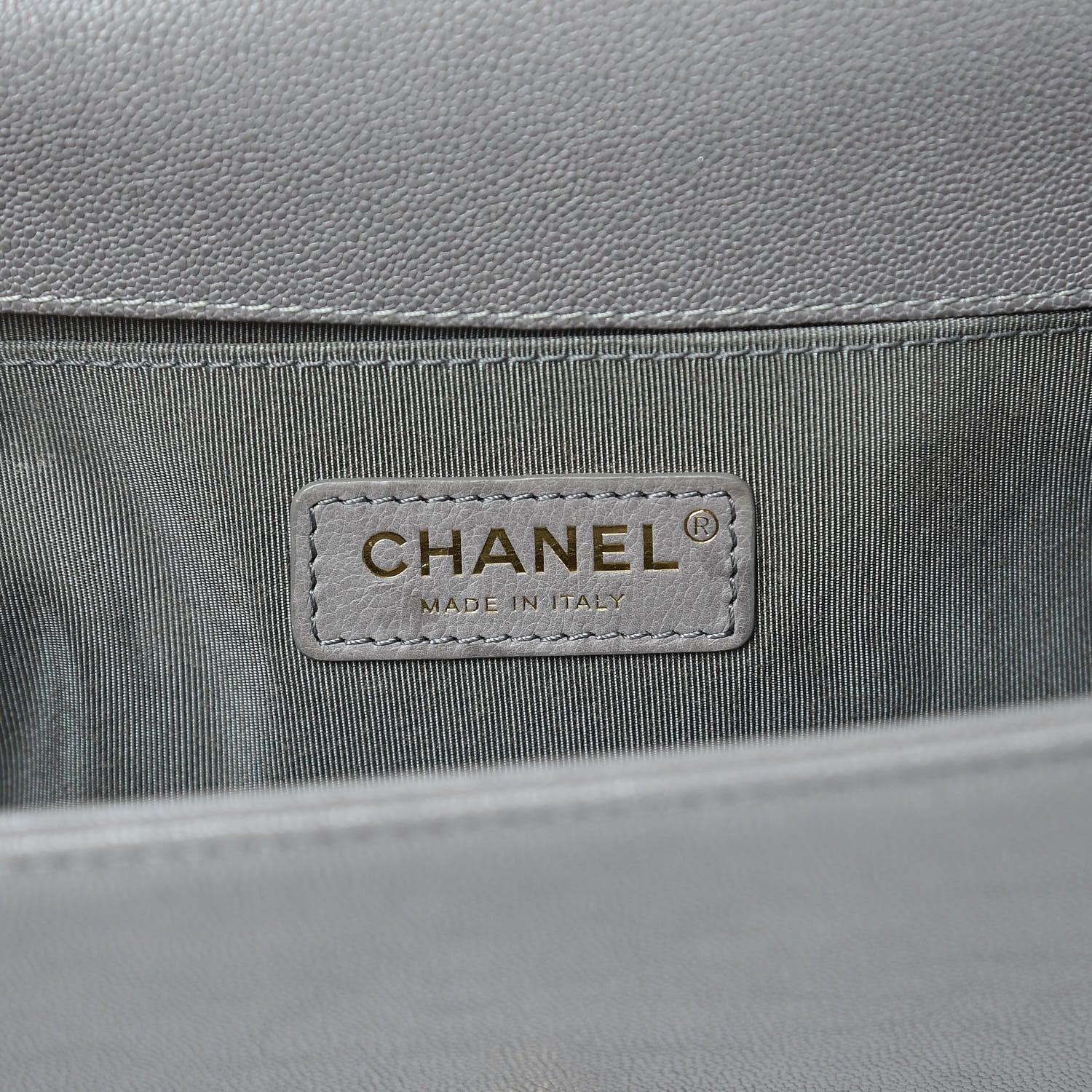 Chanel Caviar Quilted Medium Boy Flap Grey 6 of 13