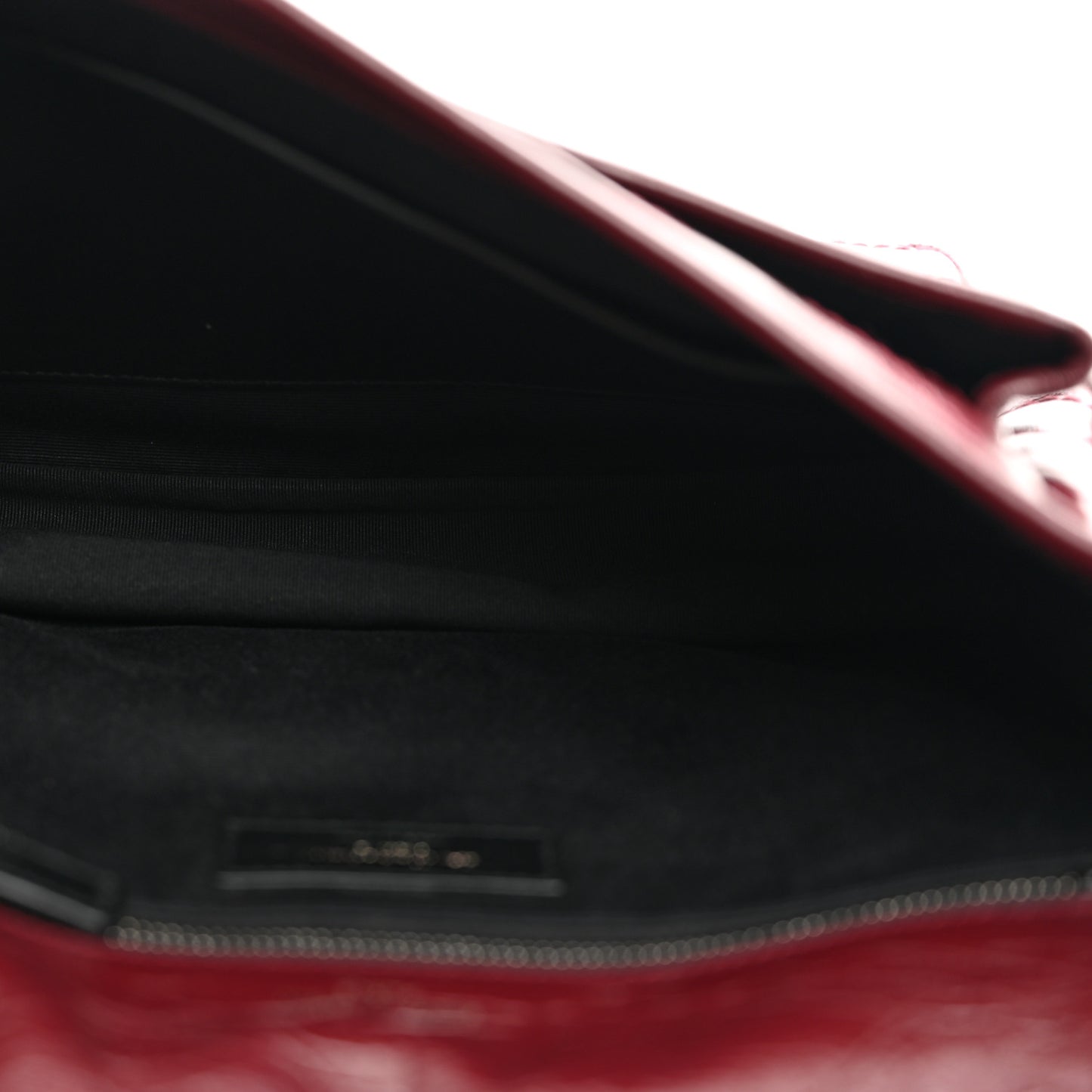 Crinkled Calfskin Matelasse Monogram Medium Niki Chain Satchel Rouge Legion