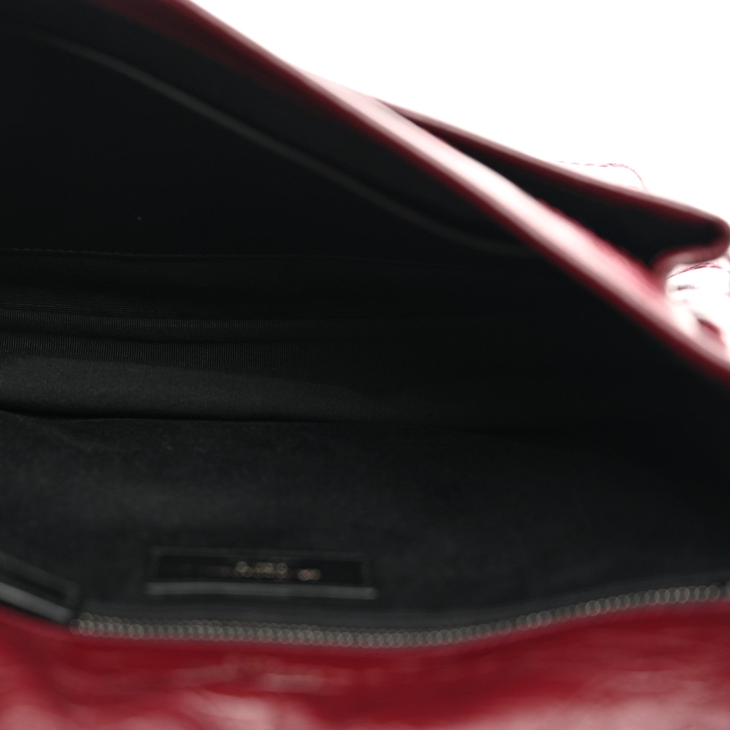 Saint Laurent Crinkled Calfskin Matelasse Monogram Medium Niki Chain Satchel Rouge Legion 5 of 10