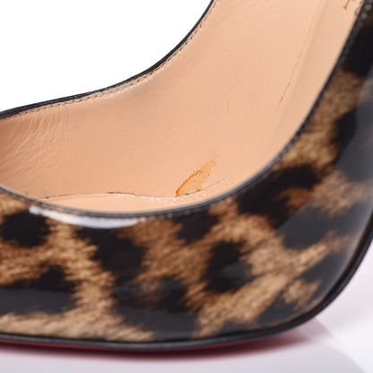 Christian Louboutin Patent Degrade Leopard Pigalle Follies 100 Pumps 37.5 Leopard Black 8 of 11