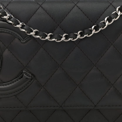 Chanel Calfskin Quilted Cambon Wallet On Chain WOC Black 9 of 14