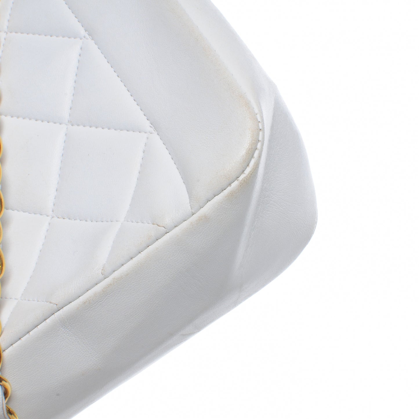 Lambskin Small Single Flap White