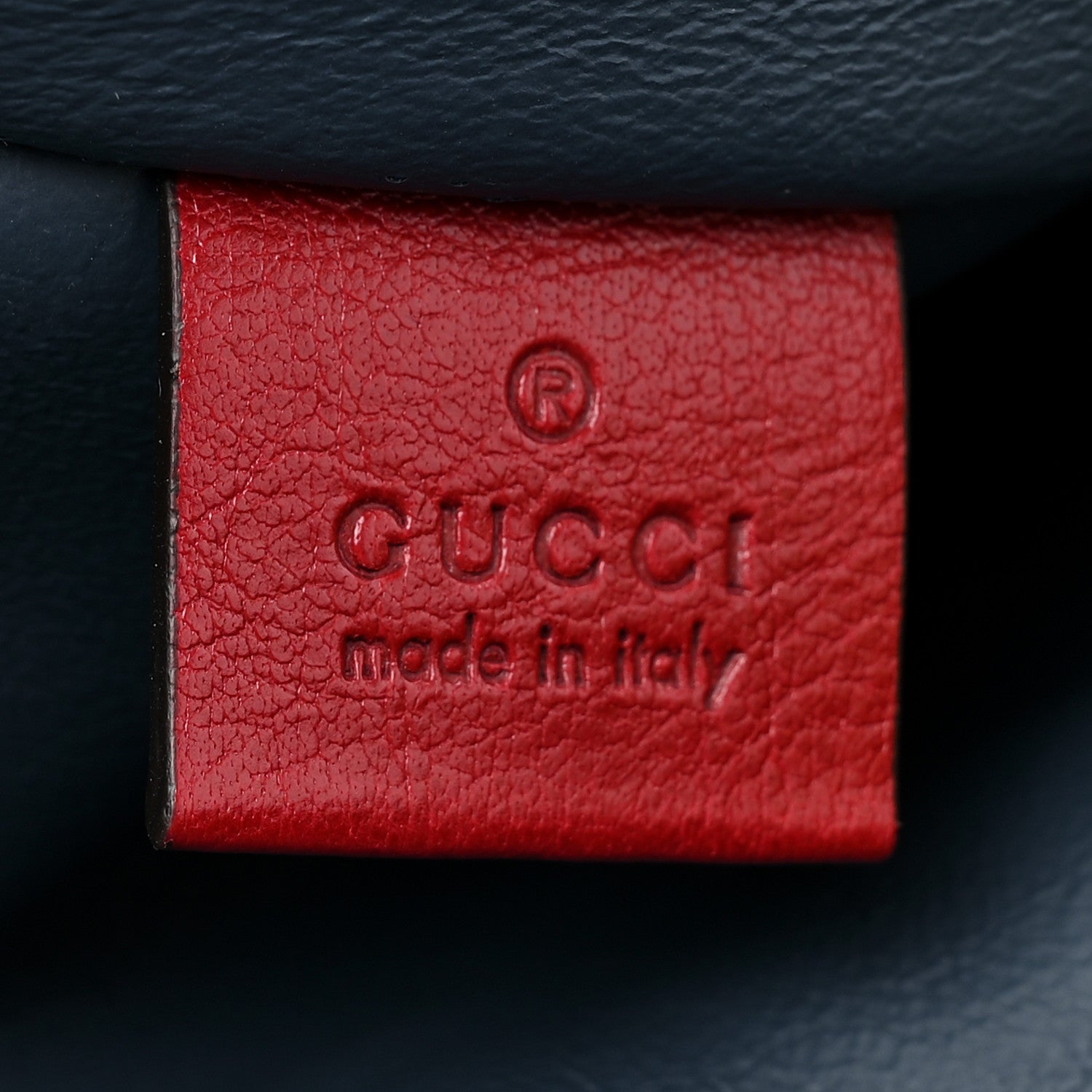 Gucci Suede Calfskin Large Rajah Chain Tote New Blue Romantic Cherry 8 of 13